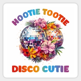 Retro Hootie Tootie Disco Cutie Magnet